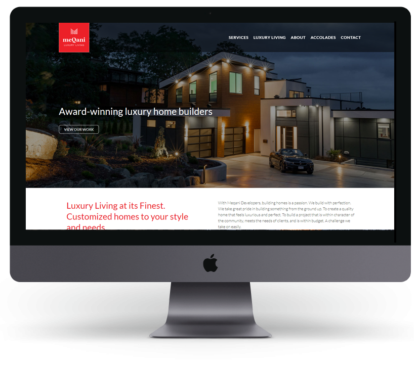 Website Design Meqani Luxury Builder 